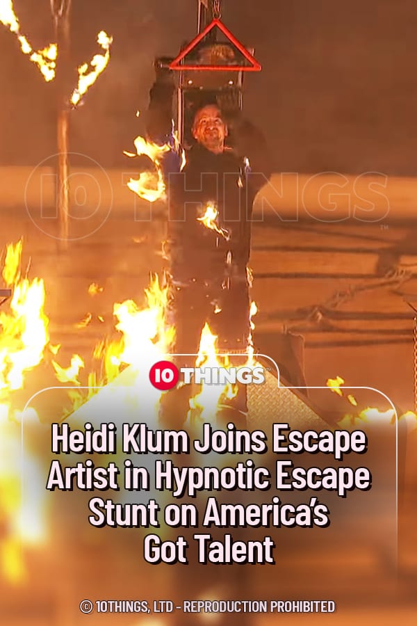 Heidi Klum Joins Escape Artist in Hypnotic Escape Stunt on America’s Got Talent