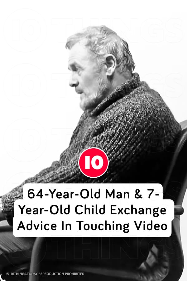 64-Year-Old Man & 7-Year-Old Child Exchange Advice In Touching Video