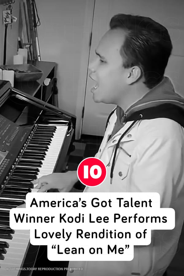 America’s Got Talent Winner Kodi Lee Performs Lovely Rendition of “Lean on Me”