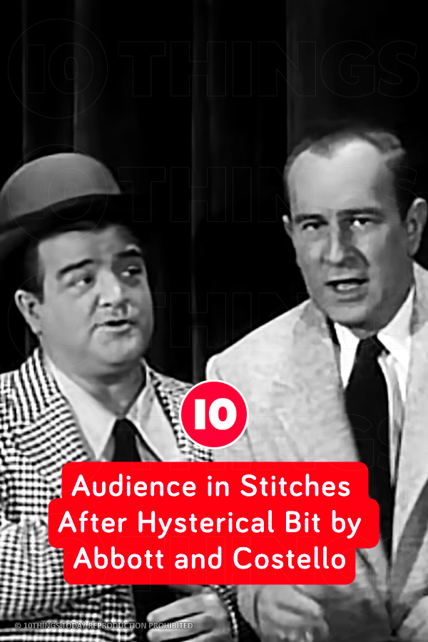 Audience in Stitches After Hysterical Bit by Abbott and Costello