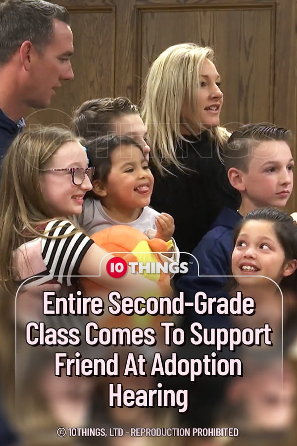 Entire Second-Grade Class Comes To Support Friend At Adoption Hearing