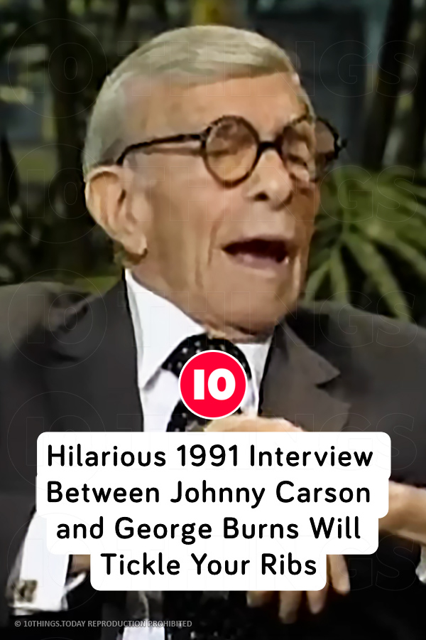 Hilarious 1991 Interview Between Johnny Carson and George Burns Will Tickle Your Ribs
