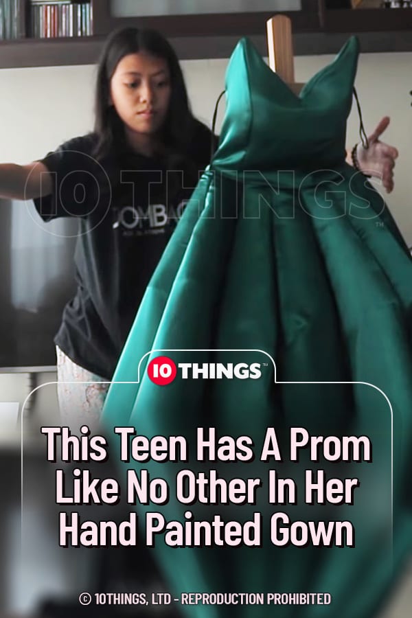 This Teen Has A Prom Like No Other In Her Hand Painted Gown