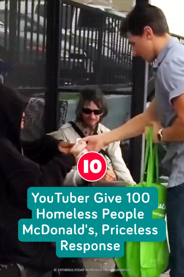 YouTuber Give 100 Homeless People McDonald\'s, Priceless Response