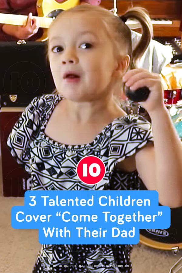 3 Talented Children Cover “Come Together” With Their Dad