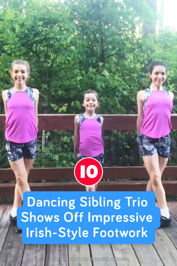 Dancing Sibling Trio Shows Off Impressive Irish-Style Footwork