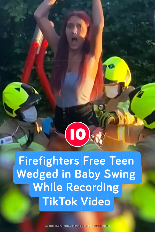 Firefighters Free Teen Wedged in Baby Swing While Recording TikTok Video