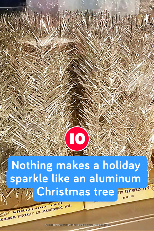 Nothing makes a holiday sparkle like an aluminum Christmas tree