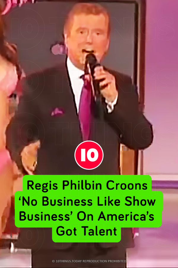 Regis Philbin Croons ‘No Business Like Show Business’ On America’s Got Talent