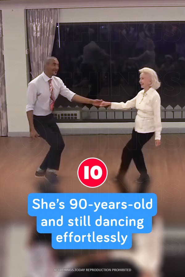 She’s 90-years-old and still dancing effortlessly
