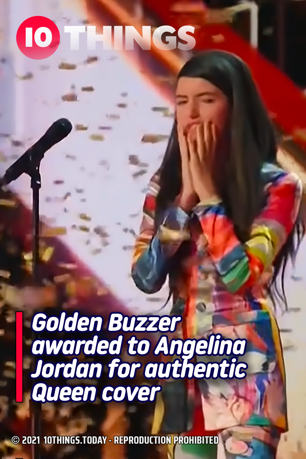 Golden Buzzer awarded to Angelina Jordan for authentic Queen cover